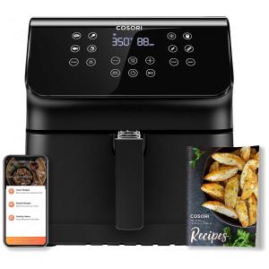 Fritadeira Elétrica AirFryer 12 em 1, 5,8L com Painel Digital e Compatível com APP, 110V, COSORI CS358, Preta