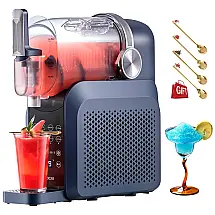 Máquina de Raspadinha 7 em 1 para Casa 2,6 litros, Fabricante de Slushies de Bancada sem a Necessidade de Gelo, AutoLimpeza