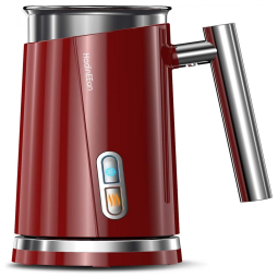 HadinEEon Espumador de Leite Elétrico e Automático, Capacidade 300 mL, 110V, Branco