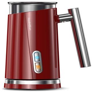 HadinEEon Espumador de Leite Elétrico e Automático, Capacidade 300 mL, 110V, Branco