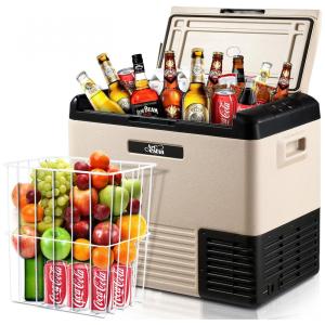 Cooler Elétrico Automotivo Portátil 50 Litros, Neader, Bege