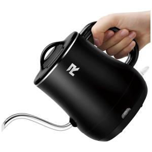 Gooseneck Chaleira Elétrica sem Fio de 0.8L com Desligamento Automático, 1000W, 110v, AREYZIN RAXMETRY K510, Preto