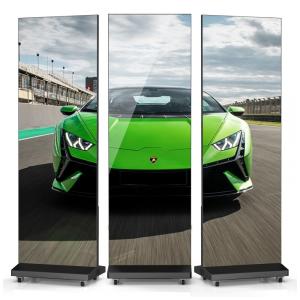 Totem de LED dobrável JASZDOT 80" P1.86, com Wi‑Fi, USB, HDMI e conexão em video wall