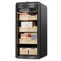 Adega Climatizada Mirfee Preta 115L com Controle Digital de Temperatura e Umidade 240V