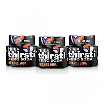 Gotas Aromatizantes Ninja Thirsti Zero Soda Sabor Refrigerante de Laranja Zero Açúcar Zero Calorias 3 Unidades