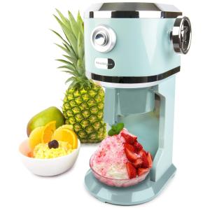 Máquina de Raspadinha Elétrica Clássica com Lâmina em Aço Inoxidável, 110v, NOSTALGIA , Azul