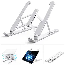 Suporte Ergonômico Laptop Asltoy Ajustável Dobrável 24, 40cm Prata
