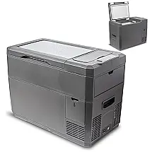 Mini Geladeira Alça e Rodas 12V AC 110V DC Display LCD e Ajuste de Temperatura 15 Litros