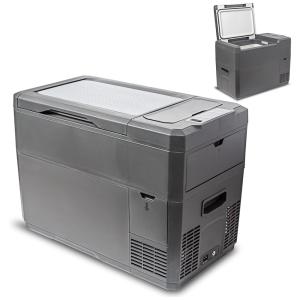 Mini Geladeira Alça e Rodas 12V AC 110V DC Display LCD e Ajuste de Temperatura 15 Litros