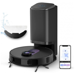 Aspirador de Pó Robô com Controle por APP e Sucção Forte 4000PA, 110V, OBODE A8, Preto