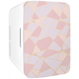 Mini Geladeira para Skincare 10 Litros, 12V, Bivolt, COOLULI I10L2FR, Rosa