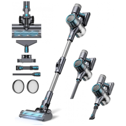 Aspirador de Pó Multifuncional Oraimo sem Fio com Acessórios, 110V 380W, Cinza