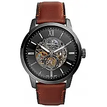 Relógio Masculino Analógico Automático, Couro, FOSSIL ME3181, Marrom