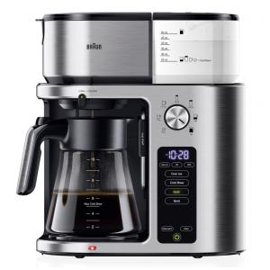 Cafeteira Braun MultiServe Plus 10 Copos Aço Inox KF9270SI 120V 1600W Programável Gelado Quente