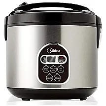 Panela de Arroz Elétrica 5L Multifuncional com Desligamento Automático, 650W, 110v, MIDEA MB M10, Prateado