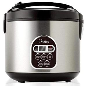 Panela de Arroz Elétrica 5L Multifuncional com Desligamento Automático, 650W, 110v, MIDEA MB M10, Prateado