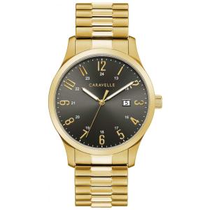 Relógio Masculino Analógico Quartzo de Aço Inoxidável, CARAVELLE 44B126, Dourado