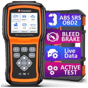 Scanner Automotivo OBD2 OBD II 60 Marcas Atualização Vitalícia Vários Idiomas, FOXWELL NT630 Plus, Laranja