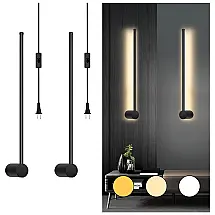 Conjunto de Luminária de Parede com Fio, Estilo Moderno, Tamanho 60 cm e 2 Peças, Adequada para Quarto, Sala de Estar e Cozinha, 110V