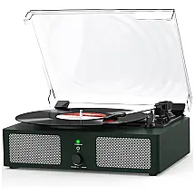 Toca-Discos de Vinil com Alto-falantes Integrados Vintage Portátil Suporta Receptor Bluetooth, Entrada USB, Entrada AUX, Saída RCA,Udreamer,