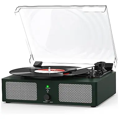 Toca-Discos de Vinil com Alto-falantes