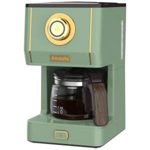 Máquina de Café Expresso Retrô 740mL com 3 Modos de Preparo, 110V, Amaste, Verde