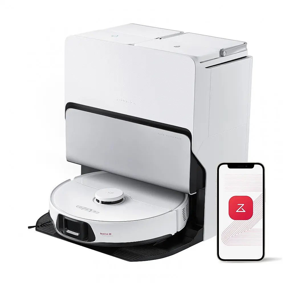 Robô Aspirador e Esfregão Roborock S8 Max Ultra, Base Tudo-em-Um, Navegação LiDAR PreciSense, Detecção de Sujeira, Autovazamento