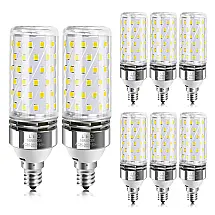 Lâmpada LED 120W 1500 Lumens 6000K Branca com Base E12, 8 Unidades, ZTMOIEPZ, Branco
