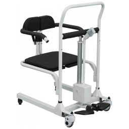 Cadeira de Banho Móvel com Elevador de Transferência Elétrico e Assento Dividido, até 149 kg, ODIETOM, Preto