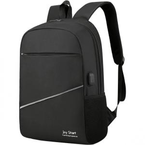 JOY START Mochila Unissex para Laptop com Porta USB, GENERIC Hapshyus mE0J0Mmr, Preto