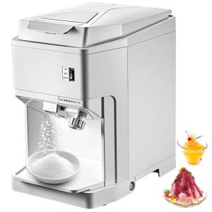 Máquina de Raspadinha Elétrica 120 kg, h com Funil e Tampa, 250W, Branca, 110v, VEVOR Ice Shaver Machine Electric, Branco