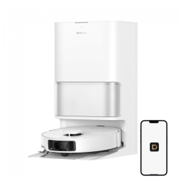 Robô Aspirador e Esfregão Dreame Preto com Sucção 19.500 Pa, ProLeap, Escova Antiembaraço e Base Autolimpante – L50 Ultra