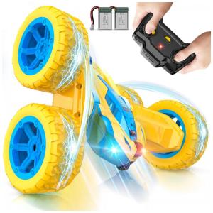 Carrinho de Controle Remoto 360 de Rotação, QUMCOU 9368, Amarelo