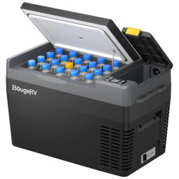 Cooler Elétrico Automotivo Portátil 26 Litros com Compressor, BougeRV CRPRO25, Preto