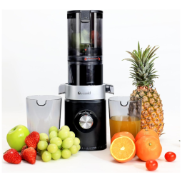 Centrifuga de Frutas com Motor Potente, Mastigação Lenta e Fácil de Limpar, 110V 150W, Soseki, Preta