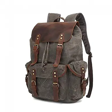 Mochila de Lona Encerada e