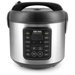 Panela Elétrica de Arroz, 4,7 L, 450W, preta, 110v, AROMA HOUSEWARES ARC 5200SB, Preto