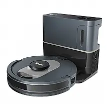 Robô Aspirador Shark UR2500SR AI Ultra com Base Auto Esvazia 30 Dias WiFi Preto e Prata