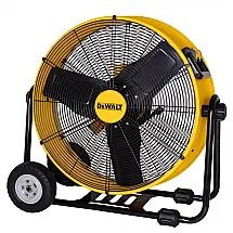 Ventilador de Piso Industrial, Aço Inoxidável, 1050 RPM, 110v, DEWALT DXF 2490, Amarelo