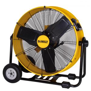Ventilador de Piso Industrial, Aço Inoxidável, 1050 RPM, 110v, DEWALT DXF 2490, Amarelo