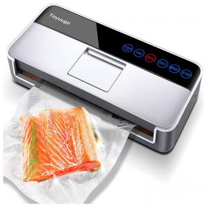 Seladora a Vácuo Toyuugo, Automática, Kit Inicial, Seco, Úmido, Prata, Preto 110V