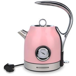 Chaleira Elétrica 1.8L, Aço Inoxidável, com Desligamento Automático e Interruptor de LED, 1500W, 110v, LISM, Rosa