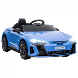 Carro Elétrico Infantil a Bateria 12V com Música, Luzes, Buzina e Sistema de Suspensão, Aosom Kids, Azul