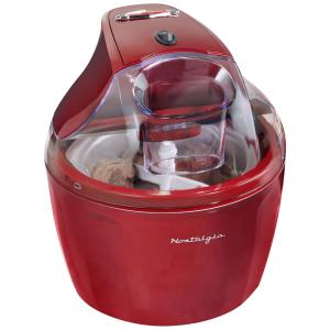 Máquina de Sorvete Automática 1,5L de Capacidade, 110v, NOSTALGIA Personal, Vermelho