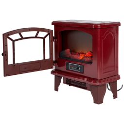 Lareira Elétrica com Chamas 3D Ajustável, 110v, DURAFLAME ELECTRIC, Vermelho