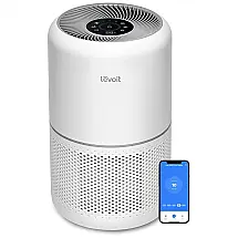 Purificador de Ar Inteligente Levoit Branco WiFi Alexa Filtro Multicamadas CADR 141 CFM Core 300S