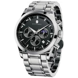 Relógio Masculino Analógico SAPPHERO Automático, ., BY BENYAR SOJY 2104.04, Prateado