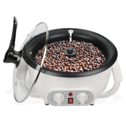 Torrador de Café Elétrico para Uso Doméstico com Temporizador, 110V 1200W, Branco