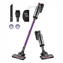 Aspirador de Pó sem Fio 4 em 1 Potente 300W 20kpa até 40 Min de Ação, 110v, VOSFEEL STORE, Lilás