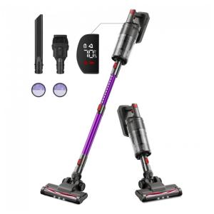 Aspirador de Pó sem Fio 4 em 1 Potente 300W 20kpa até 40 Min de Ação, 110v, VOSFEEL STORE, Lilás